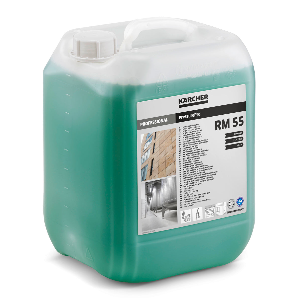 Нейтральное активное чистящее средство PressurePro RM 55, 10 л