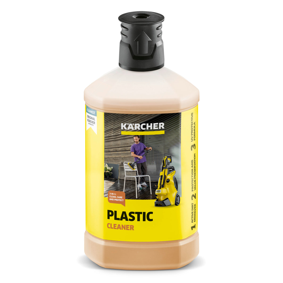 Detergent pentru curățarea plasticului 3 în 1, 1 L.