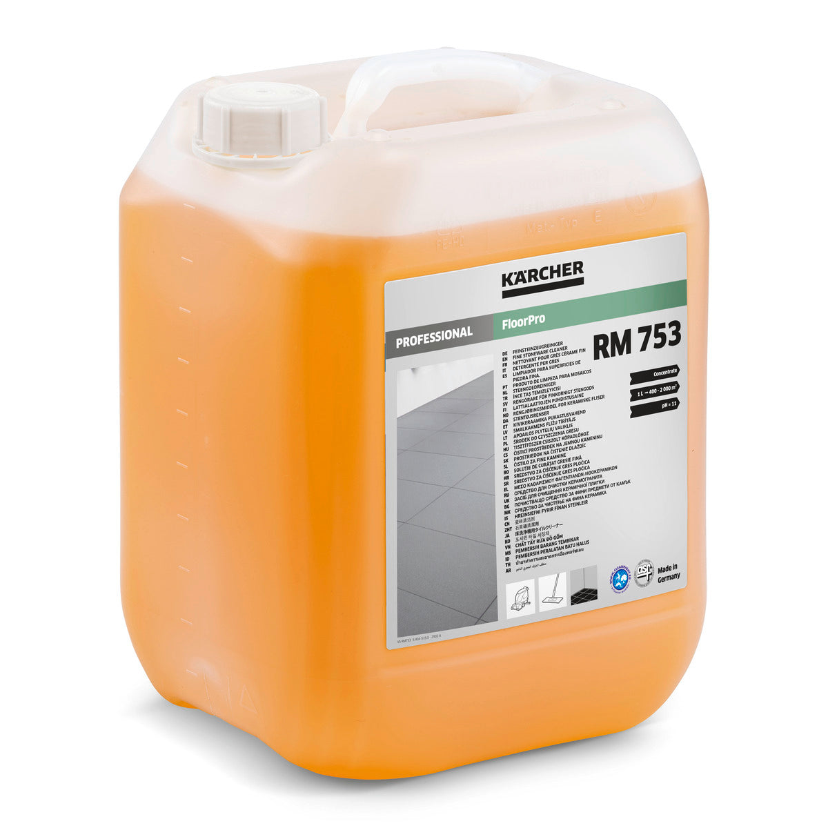 Средство для очистки каменной керамики FloorPro RM 753, 10 л