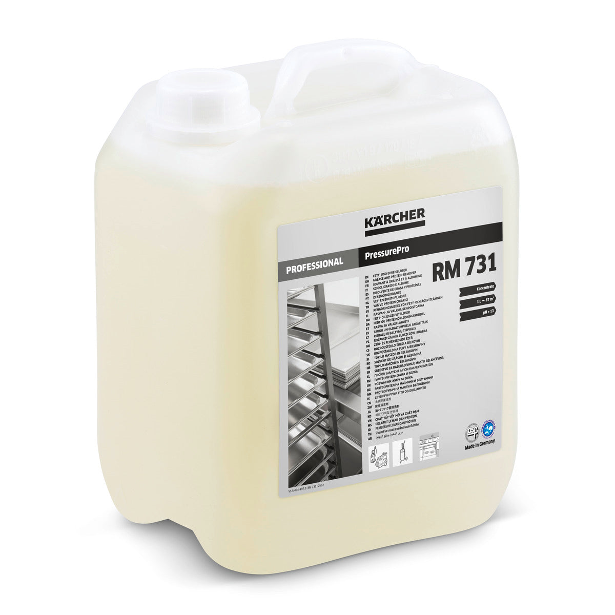 Detergent pentru îndepărtarea grăsimilor și proteinelor PressurePro RM 731 ASF, 5 l