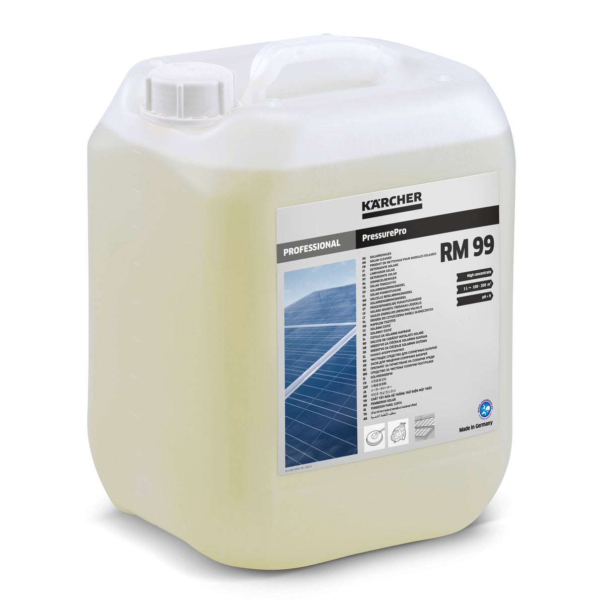 Detergent pentru curățarea panourilor solare PressurePro Solar Cleaner RM 99, 10 l