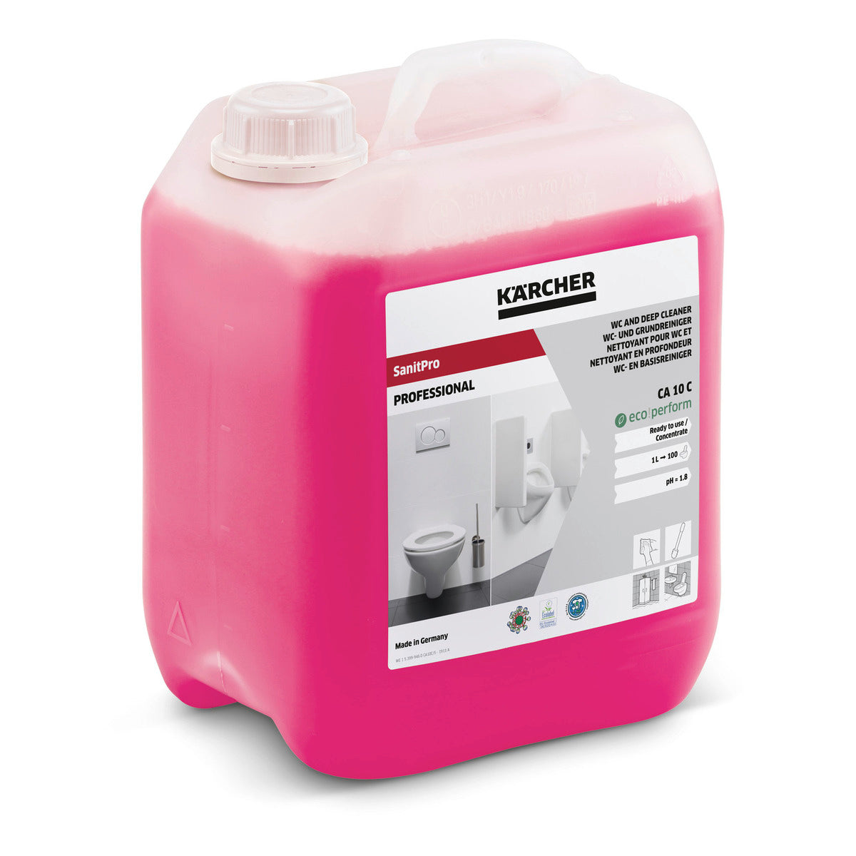 Detergent concentrat pentru obiecte sanitare, curatare de baza ca 10 c 5l
