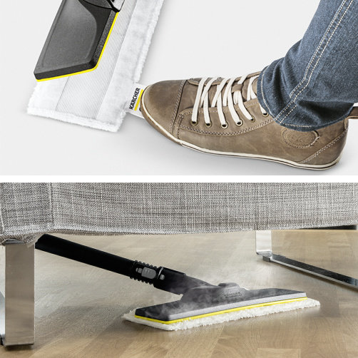 Duza de podea EasyFix cu balama si atasare convenabila pentru servetel cu inchidere Velcro